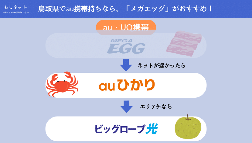 メガエッグの速度が遅ければ、auひかりがおすすめ