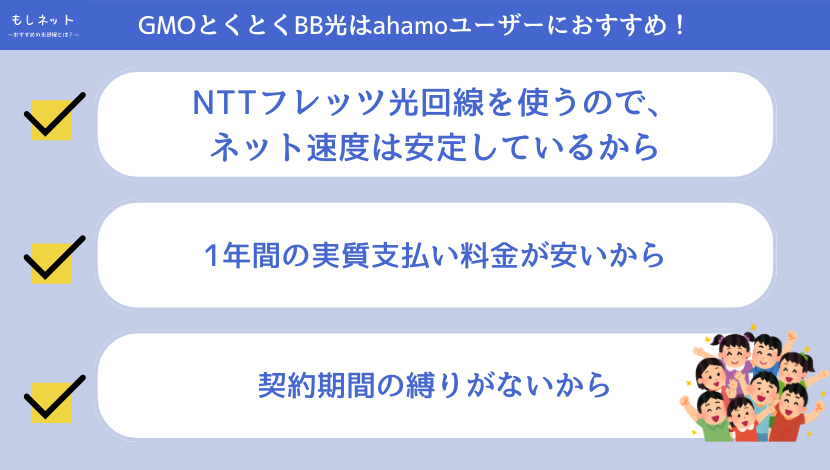 GMOとくとくBB光はahamoユーザーにもおすすめ