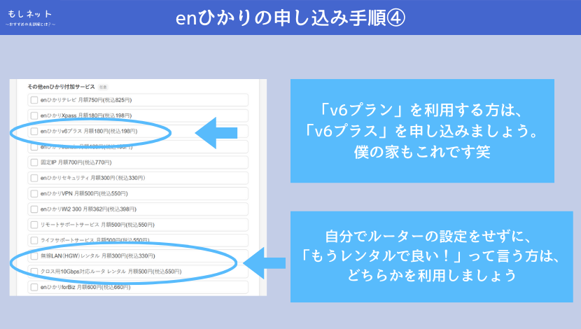 enひかり　申込手順　流れ　方法