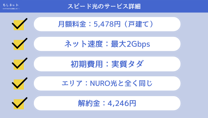 スピード光のサービス詳細